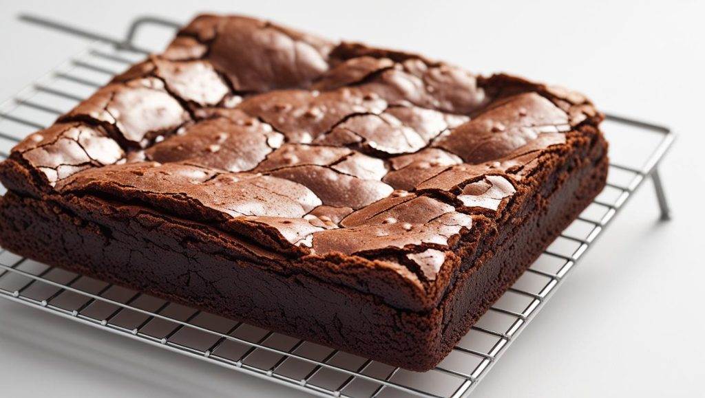Fresh baked chocolate brownie