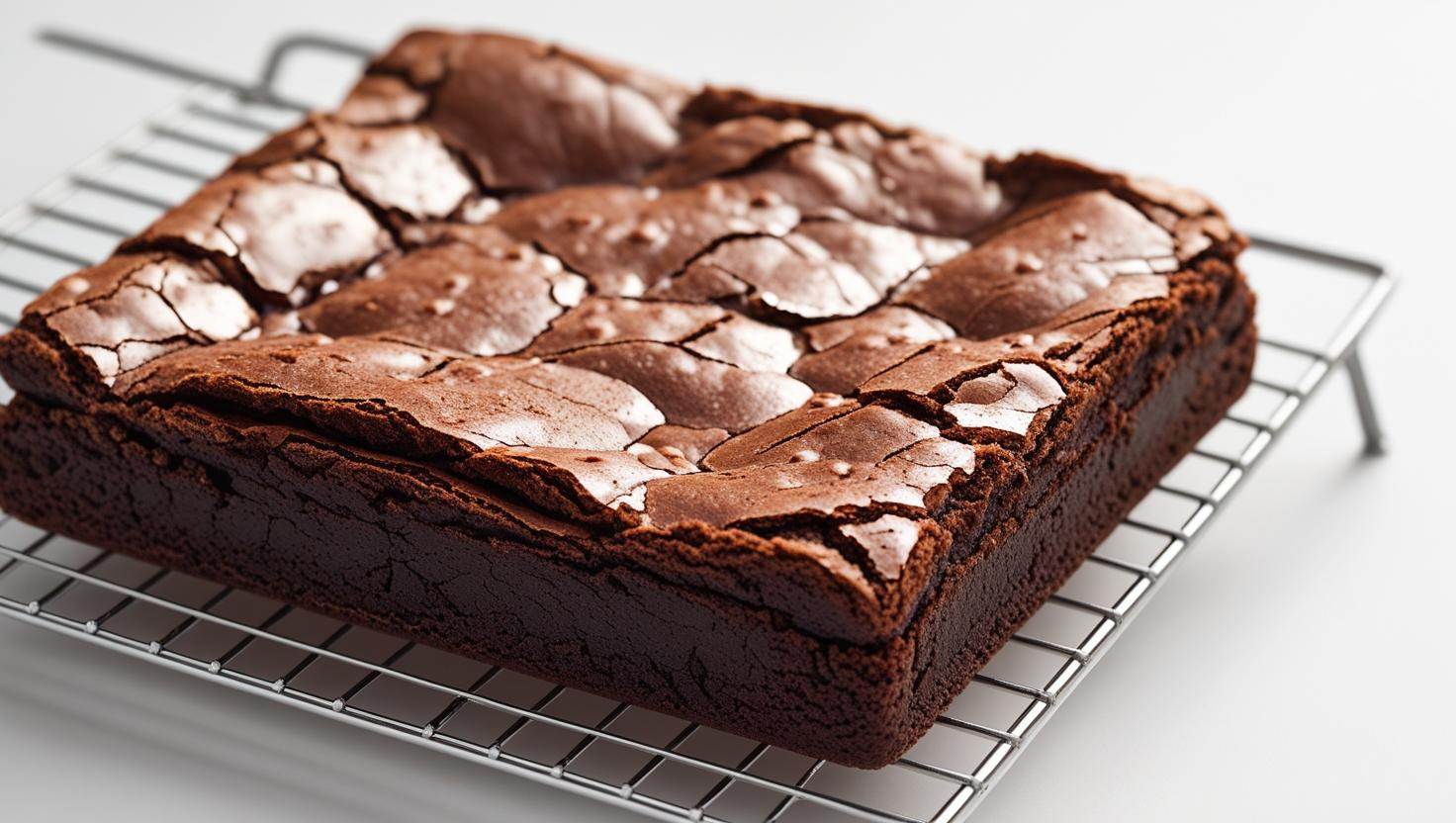 Fresh baked chocolate brownie
